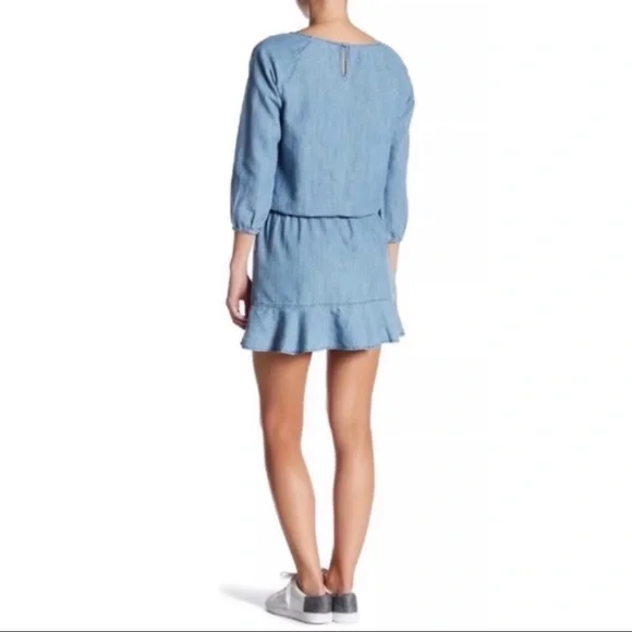 Soft Joie Chambray Denim Summer Dress - Picture 8 of 10